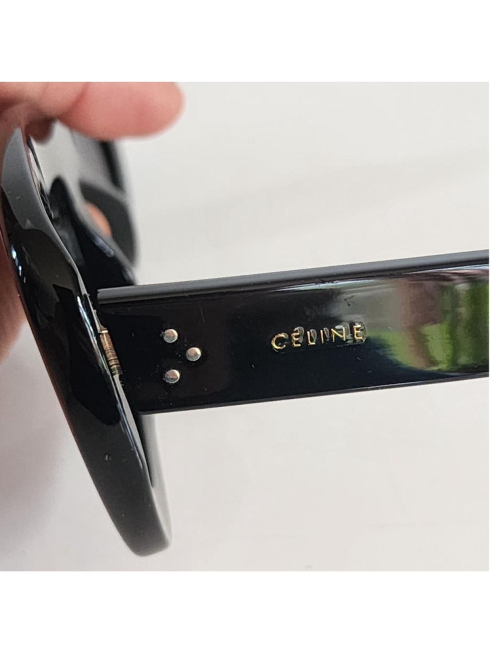 CELINE Black Oversized Square Sunglasses CL 41432/S 807 - Picture 9 of 10